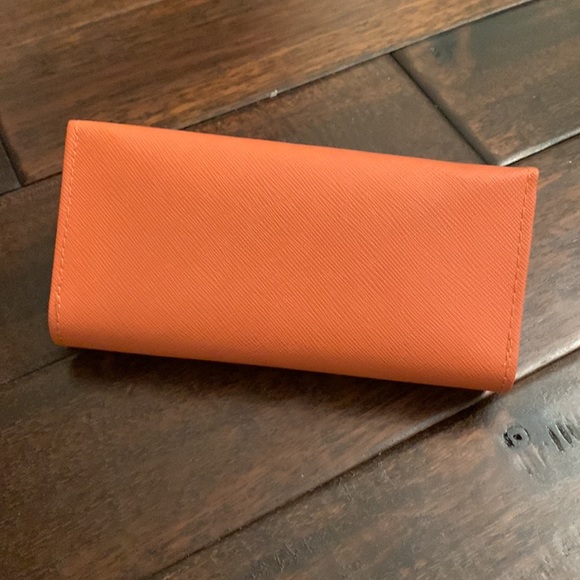 Tory Burch Orange Glasses Case NEW - Picture 3 of 8
